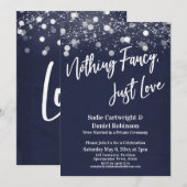 Invitation Lumières Texturé Rien de Fantaisie Juste Amour Mar (Devant / Derrière)