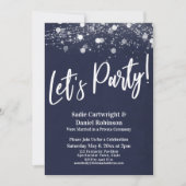 Invitation Lumières Texturées Faisons la Fête Réception de la (Devant)