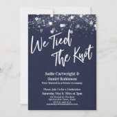 Invitation Lumières texturées Nous avons lié la réception de  (Devant)