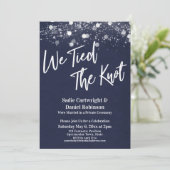 Invitation Lumières texturées Nous avons lié la réception de  (Debout devant)