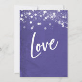 Invitation Lumières Texturées Pour Avoir et Pour Tenir Violet (Dos)