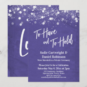 Invitation Lumières Texturées Pour Avoir et Pour Tenir Violet
