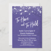 Invitation Lumières texturées pour avoir et tenir pourpre (Devant)