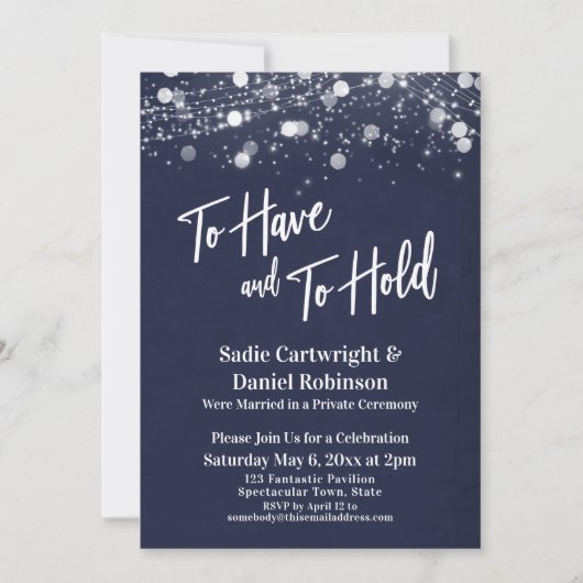 Invitation Lumières Texturées Pour Avoir et Tenir Réception N (Devant)