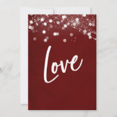 Invitation Lumières Texturées Réception de Célébration en Bou (Dos)