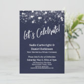 Invitation Lumières Texturées Réception de la Marine, Célèbro (Debout devant)