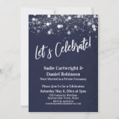 Invitation Lumières Texturées Réception de la Marine Fêtons ç (Devant)