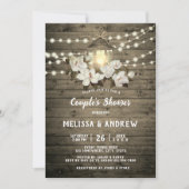 Invitation Luminaire à lanterne en bois rustique Lumière Douc (Devant)