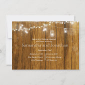 Invitation Luminaire à suspension en bois rustique (Devant)