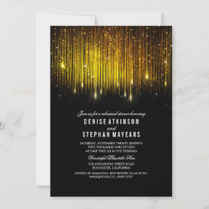 Invitation Luminaires à cordes pour le dîner de répétition no