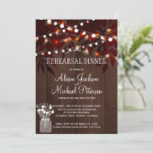 Invitation Luminaires à crémaillère feuilles de chute rustiqu (Debout devant)