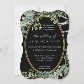 Invitation Luminaires à deux rides Eucalyptus Vert Bois Aquar (Devant)