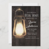 Invitation Luminaires de lanterne rustique Fête des mariées e (Devant)