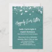 Invitation Luminaires Texturés Réception de Mariage Féerique  (Devant)