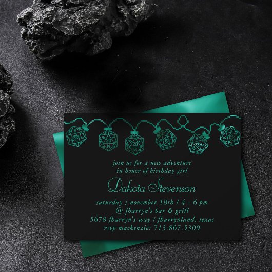 Invitation Luminateurs RPG | Émeraude Imaginaire Table Gamer 