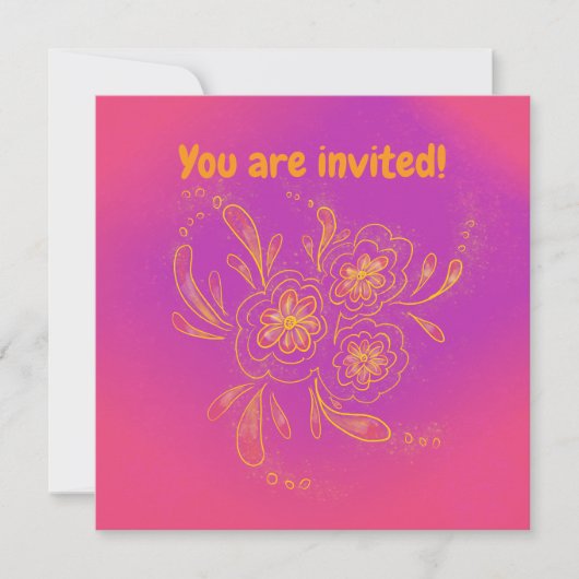 Invitation lumineuse (Devant)