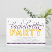Invitation lumineuse de partie de Bachelorette de (Debout devant)