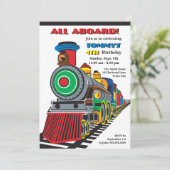 Invitation lumineuse de train d'enfant d'amusement (Debout devant)