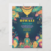 Invitation Lumineuse Diwali Splendor (Devant)