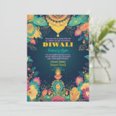 Invitation Lumineuse Diwali Splendor (Debout devant)