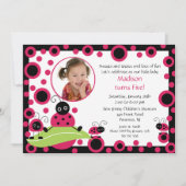 Invitation lumineuse et audacieuse d'anniversaire (Devant)