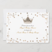 Invitation Lumineuse or Royal Crown & Confetti Party Invitati (Devant)