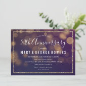 Invitation Lumineuse pour Anniversaire de Mariage  (Debout devant)