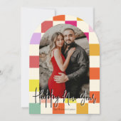 Invitation Lumineuse Super Multicolore Nouvel An 2025 (Devant)