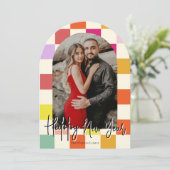 Invitation Lumineuse Super Multicolore Nouvel An 2025 (Debout devant)