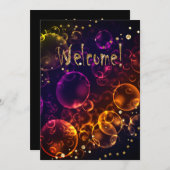 Invitation Lumineuses lentilles mythiques bokeh effet bulles (Devant / Derrière)