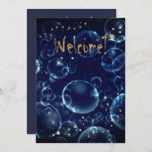 Invitation Lumineuses lentilles mythiques bokeh effet bulles  (Devant / Derrière)