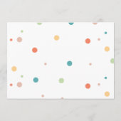 Invitation Lumineux et coloré Amusant Unisex Baby shower mode (Dos)