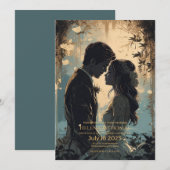 Invitation Lumineux et romantique (Devant / Derrière)