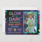 Invitation Luminosité dans l'obscurité Anniversaire photo de  (Devant)