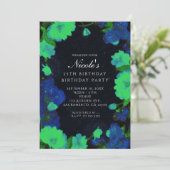 Invitation Luminosité dans l'obscurité Fleurs de Fleurs Invit (Debout devant)