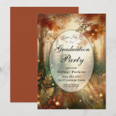 Invitation Luminosité d'automne dans la forêt enchantée (Devant / Derrière)