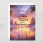 Invitation Luminosité paisible du soir au bord du lac (Devant / Derrière)