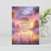 Invitation Luminosité paisible du soir au bord du lac (Debout devant)