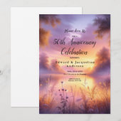 Invitation Luminosité paisible du soir au bord du lac (Devant / Derrière)