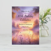 Invitation Luminosité paisible du soir au bord du lac (Debout devant)