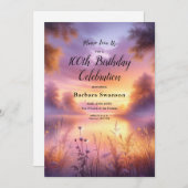 Invitation Luminosité paisible du soir au bord du lac (Devant / Derrière)