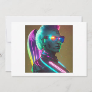 Invitation Luna : La Technomanceuse Cyberpunk