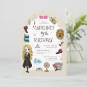 Invitation Luna Lovegood Magical Birthday Celebration (Debout devant)