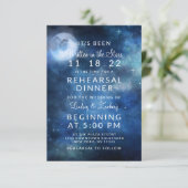 Invitation Lunaire Sky Pleine lune Stars Dîner de répétition (Debout devant)