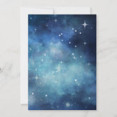 Invitation Lunar Sky Pleine lune Celestial étoiles Mariage (Dos)