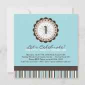 Invitation lunatique de fête d'anniversaire (Dos)