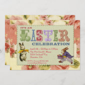 Invitation lunatique de partie de Pâques (Devant / Derrière)