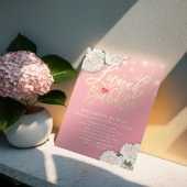 Invitation Lunch & Bubbly Fête des mariées Fleurs Lights