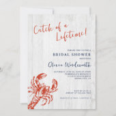 Invitation Lunch de mariage rustique en bord de mer (Devant)