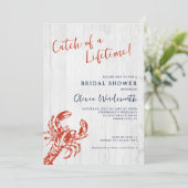 Invitation Lunch de mariage rustique en bord de mer (Debout devant)